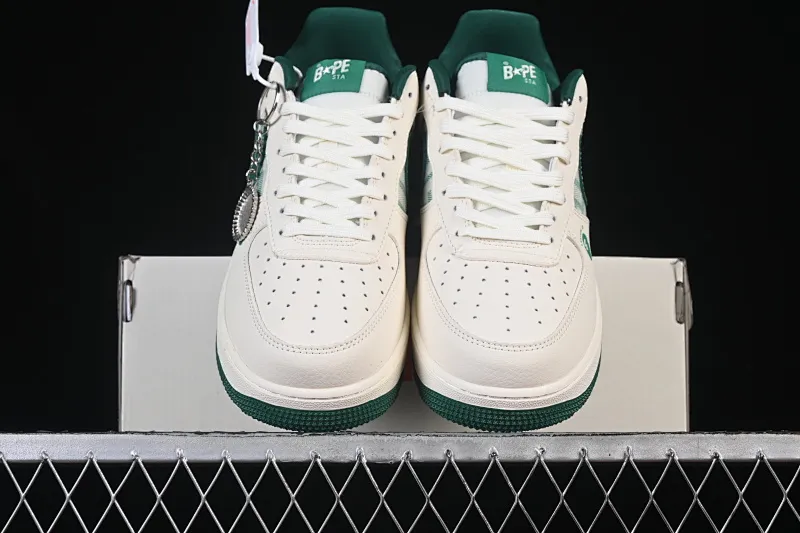 All categories Nk Air Force 1 Air Force series Nk Air Force 1 Low Air Force low top Nike Air Force 1'07 Low BAPE joint milky white mint Air Force 1 low top casual sneakers DK0188-089